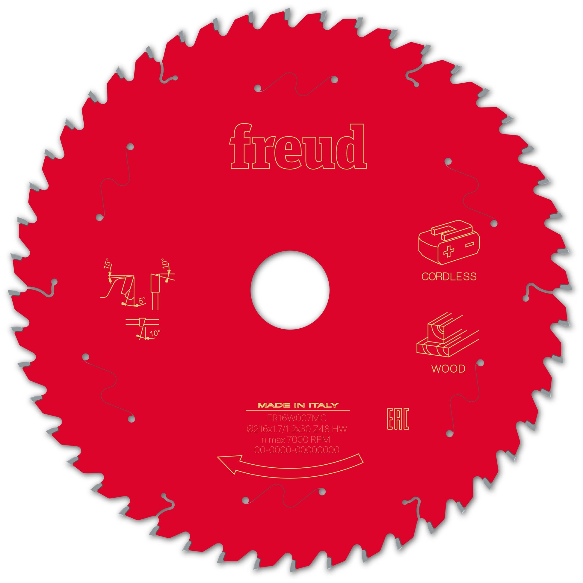 Freud | Sägeblatt D216.0x1.70/1.20x30.00 - Z48 WZ (Wechselzahn)