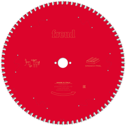 Freud | Sägeblatt D355.0x2.60/2.20x30.00 - Z80 FTa (Flach - Tarpezzahn