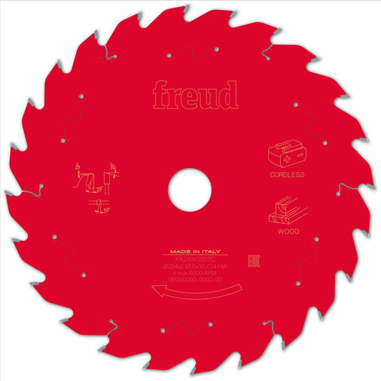 Freud | Sägeblatt D254.0x2.10/1.60x30.00 - Z24 AW (Achswinkel)