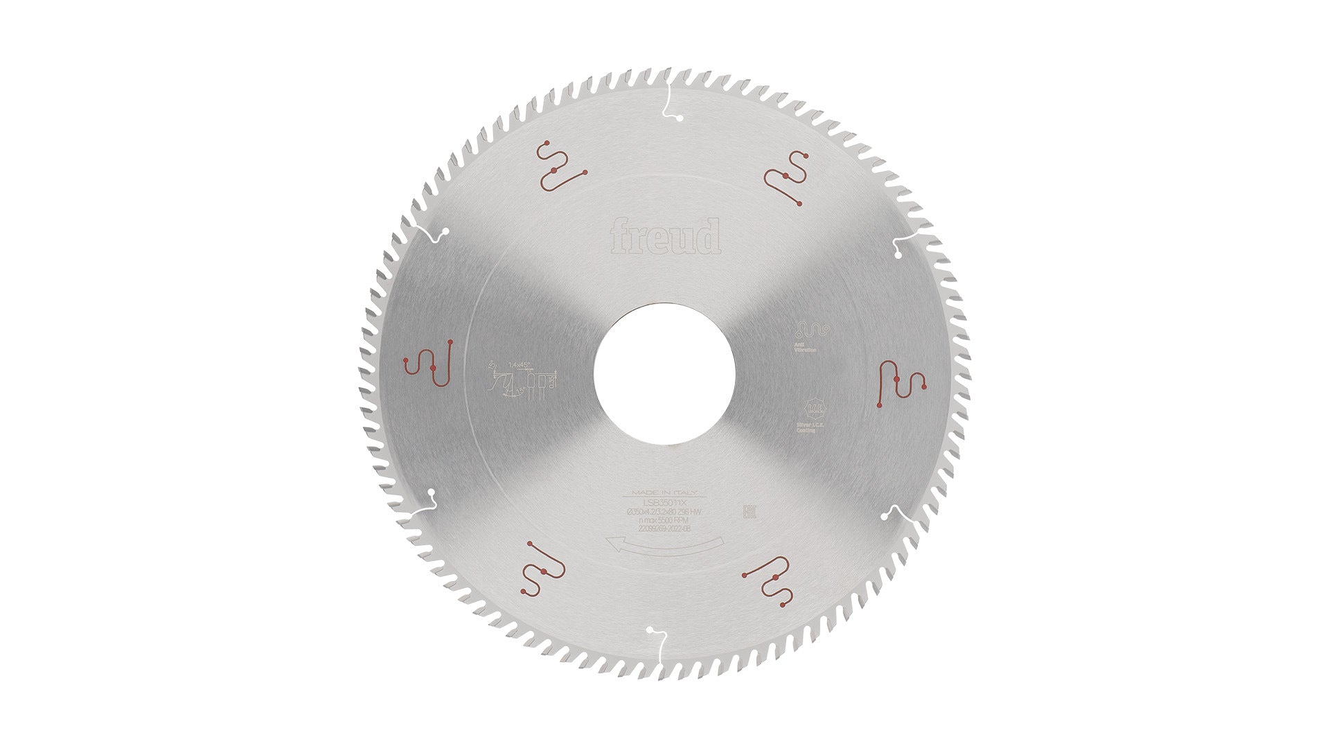 Freud | Sägeblatt D350x4,2/3,2x80 - Z96 FT (Flach - Tarpezzahn)